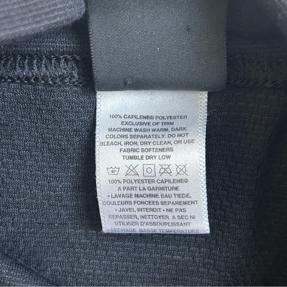 Vintage Patagonia Capilene Mock Neck Base Layer Shirt Black Men's Large USA Made - Picture 6 of 7